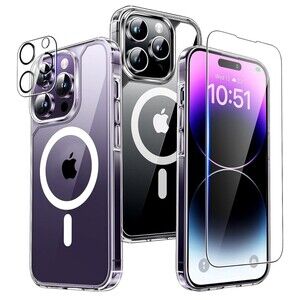 TAURI 5 in 1 for iPhone 14 Pro Case Clear